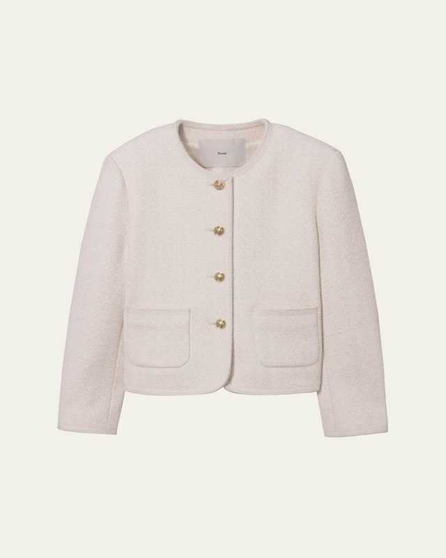 Classic Bouclé Tweed Jacket